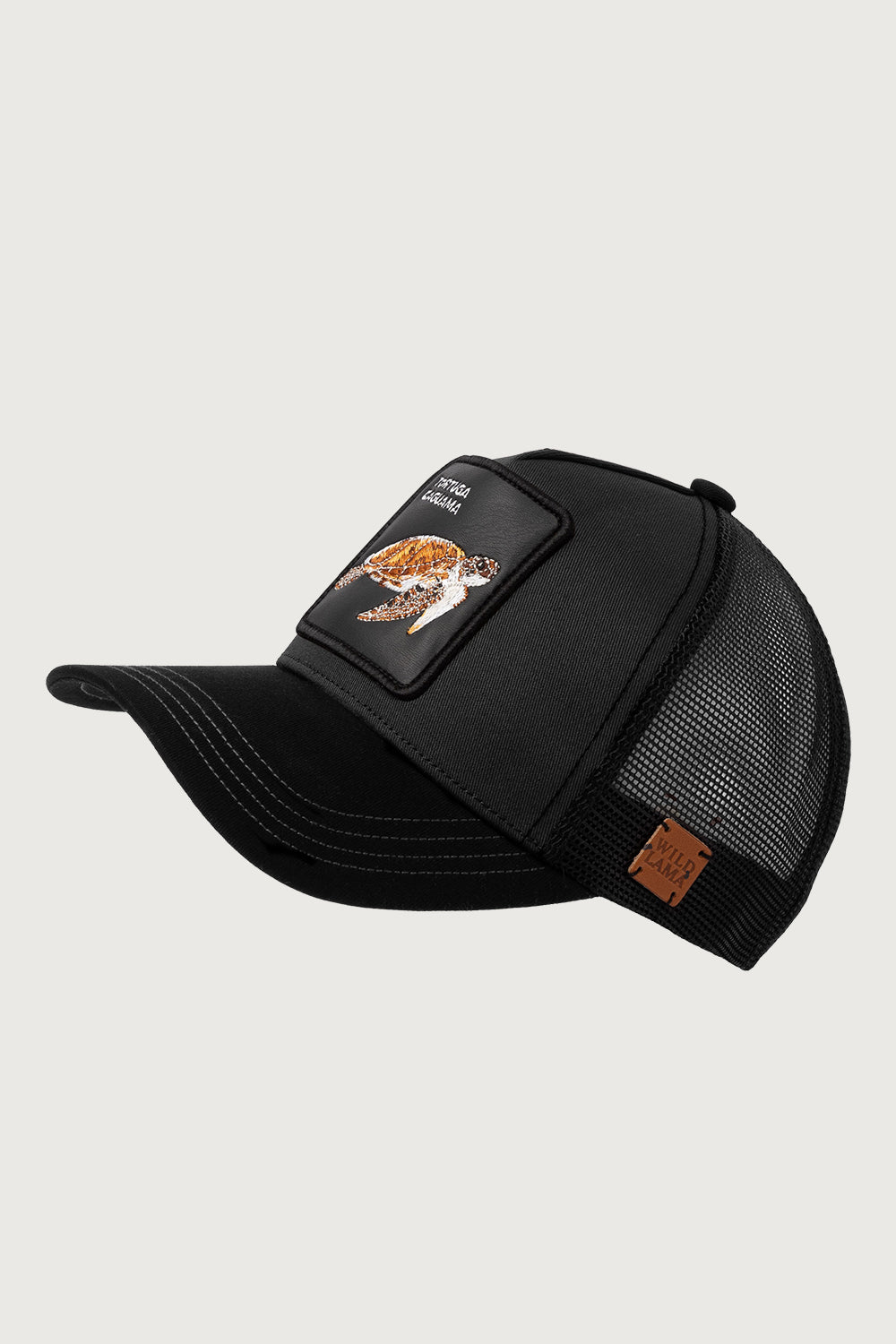 Gorra Tortuga Caguama Algodón Orgánico Negro