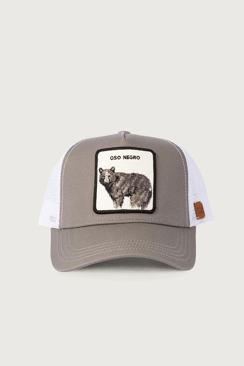 Gorra Oso Negro Algodón Orgánico Gris