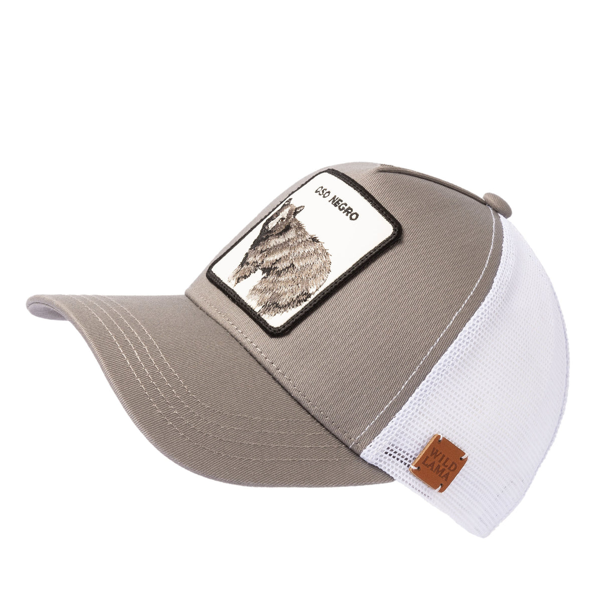 Gorra Oso Negro Algodón Orgánico Gris